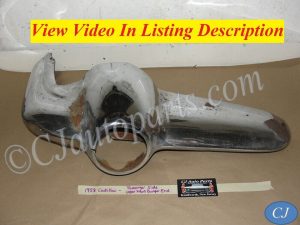 OEM 1958 Cadillac Deville Eldorado Fleetwood RIGHT PASSENGER SIDE FRONT BUMPER END UPPER #3511150